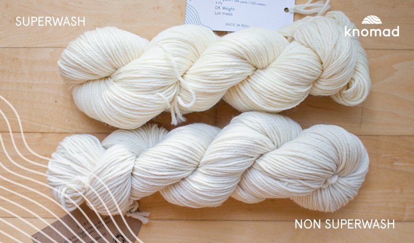 Superwash vs Non Superwash Wool: Conventional Acid Dyes