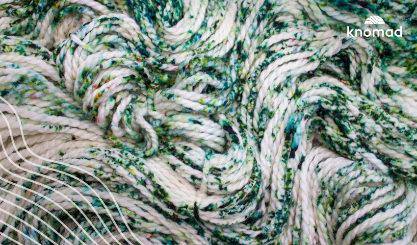 Dye a forest inspired speckle yarn on SALCANTAY - Knomad Yarn