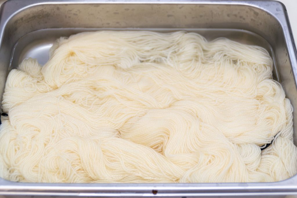 Two skeins DUO 80% Superwash Merino Wool, 20% Recycled Nylon