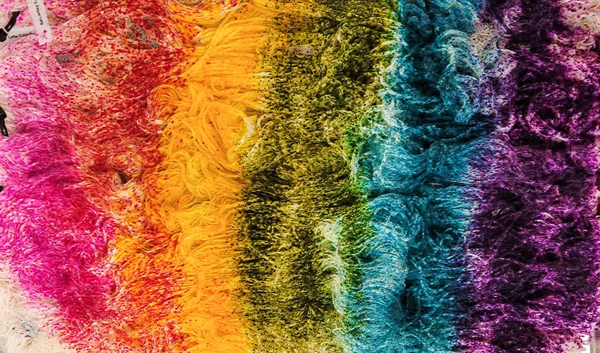 Dyeing Speckled Yarn 6+ Ways Using Two Acid Dye Colors - 2019 Chanukah  Night 1 